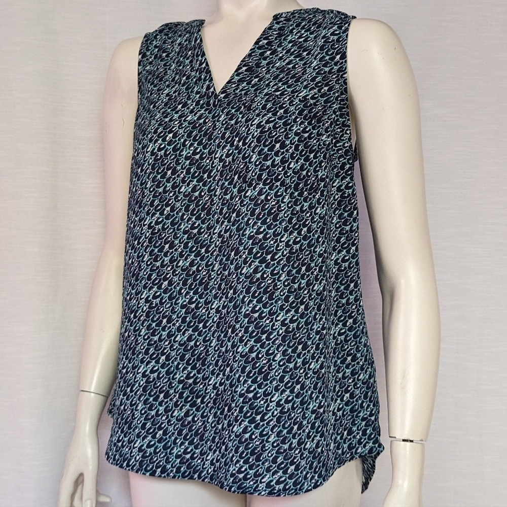 Maurices Flowy Chiffon Feather-Patterned‎ Tank Top